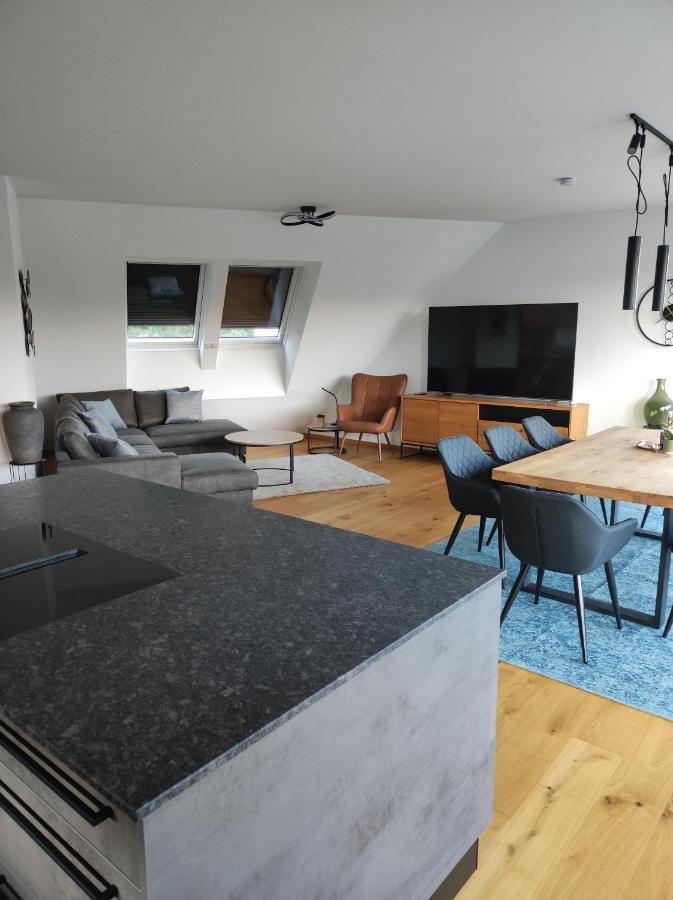 Luxurioeses Penthouse Mit Blick Auf Die Uno-City Und Dem Kaiserwasser. 3Schlafzimmer, 2 Baeder, Privat Lift Ins Apartment Wien Eksteriør billede
