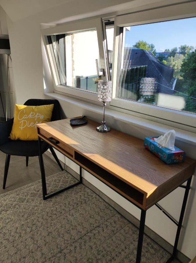 Luxurioeses Penthouse Mit Blick Auf Die Uno-City Und Dem Kaiserwasser. 3Schlafzimmer, 2 Baeder, Privat Lift Ins Apartment Wien Eksteriør billede