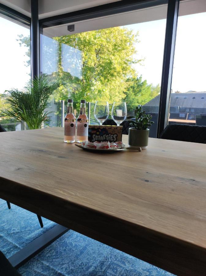 Luxurioeses Penthouse Mit Blick Auf Die Uno-City Und Dem Kaiserwasser. 3Schlafzimmer, 2 Baeder, Privat Lift Ins Apartment Wien Eksteriør billede